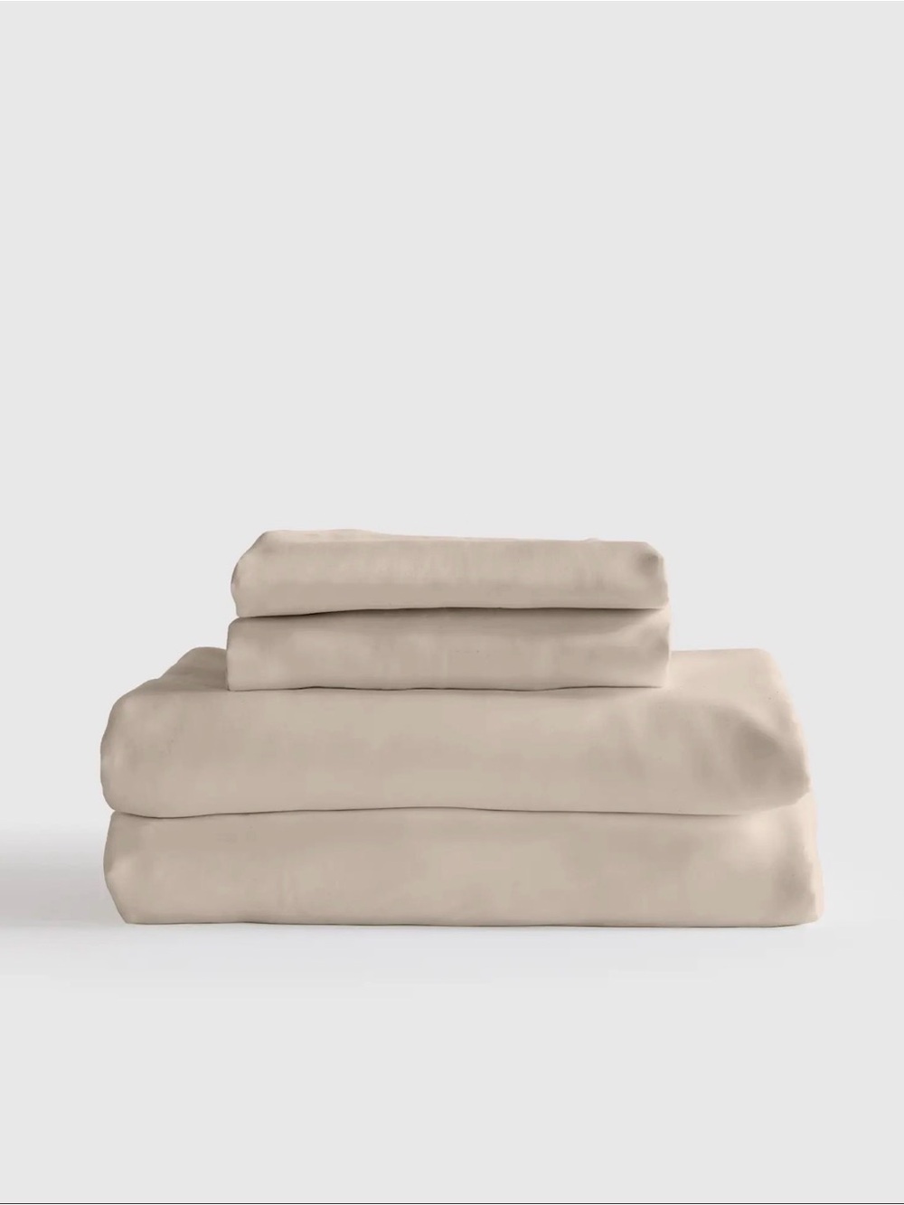 Quince Bamboo Twin XL Fitted Sheet Set in Sand